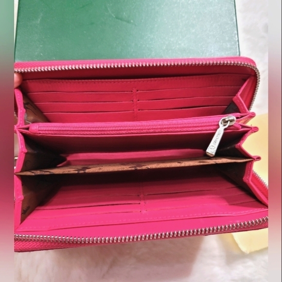 Longchamp Pink Leather Zip Around Wallet – Classic Organizer - Picture 15 of 16